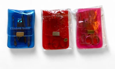 Lote 3,1-Lancôme 2-Elizabeth Arden 4 Piezas Viaje Belleza Uñas Herramientas Kit de Manicura Foto 1 de 4