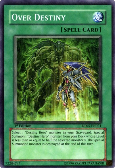 Over Destiny - DP05-EN021 - Super Rare - Unlimited Edition - Lightly Played - Image 1 of 1