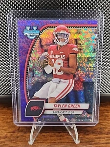 2024 Bowman Chrome U Taylen Green Purple SN /375 Arkansas Razorbacks - Picture 1 of 3
