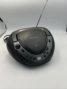 Memorex MP8806 Portable Boombox CD Player AM/FM Radio Black W Cable Tested/Works - Picture 1 of 10