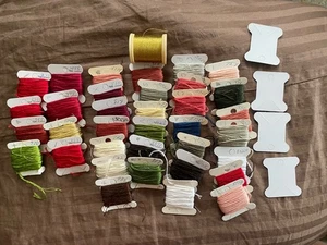 Embroidery Floss, Cross Stitch Thread & Gold Colored Thread - Picture 1 of 8