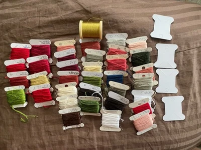 Embroidery Floss, Cross Stitch Thread & Gold Colored Thread - Image 1 of 4