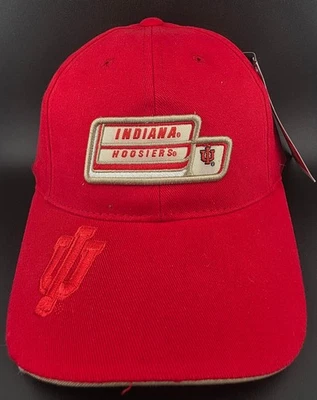 Indiana Hoosiers Rojo Correa Ajustable Aguja Sombrero Nuevo Foto 1 de 4