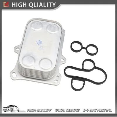 Oil Cooler Assembly with Sealing Gasket Set Fits Fiat 500 2012 2013-2015 1.4L - Image 1 of 4