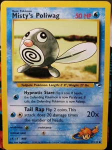 Pokémon TCG 1st Edition #60 Misty’s Poliwag Gym Heroes Set 87/132 - Picture 1 of 2