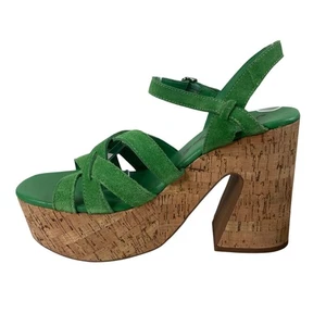 Free People Lisbon MJ Platform Cork Sole Sandals Size 39 - Picture 1 of 11