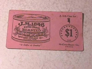 J.M. Röstkaffee McCord Brady Omaha Löscher - Bild 1 von 2