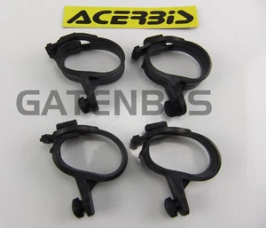 Acerbis Fork Universal Rubber Headlight Brackets Streetfighter Motorcycle Straps - Picture 1 of 7