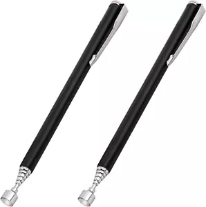 2Pcs Magnetic Telescoping Pick-Up Tool with Pocket Clip 3 Lb Extendable Magnetic - Picture 1 of 7
