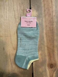 Kate Spade Aqua No Show Socks size 4-10
