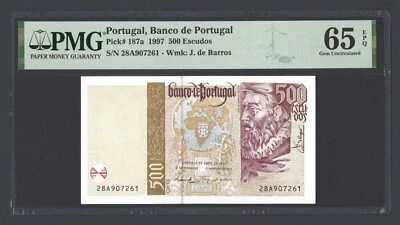 Portugal 500 Escudos 17-4-1997 P187a Uncirculated Grade 65 - Image 1 of 2