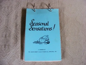 Vintage Seasonal Sensations Cookbook by Junior Women's Club Rockville Maryland - Picture 1 of 4