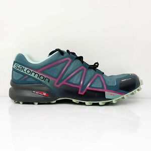 Salomon Womens Speedcross 4 CS 398433 Blue Hiking Shoes Sneakers Size 9.5