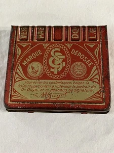 Vintage DR Guyot advertising tin box Shooting Tablets Goddard Medicine France - Picture 1 of 6