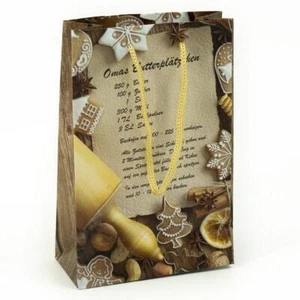 Tüte, A6, Papier,Omas Plätzchenrezept 13,5 x 11 cm Geschenktasche - Bild 1 von 1