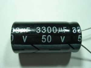 3300uF 50V 105°C ESR=0,04 ELKO radial #19-321 - Bild 1 von 1