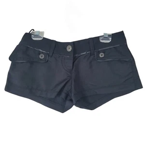 Pantalones Cortos de Colección Pinko Diseñador Italiano Negros Nailon Talla 8 Booty Pantalones Cortos Limpiables Nuevos sin Etiquetas - Imagen 1 de 10