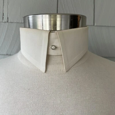 Antigua Flecha Dorada Lenox 16 1/4 Punta de Lanza Cuello Camisa con Estrás Tachuela Foto 1 de 4