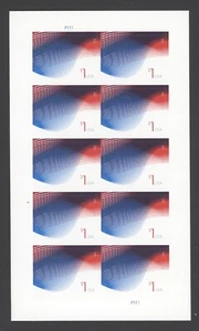 2015 US Scott #4953 $1.00 Patriotic Waves - Sheet of 10  Mint NH - Picture 1 of 1