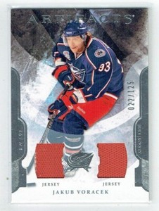 11-12 UD Upper Deck Artifacts  Jakub Voracek  /125  Dual Jerseys