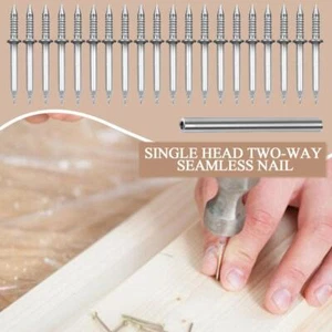 1-50PCS Nails For Seamless Baseboard Installation AU Strength 2024 High H7G3 - Foto 1 di 19