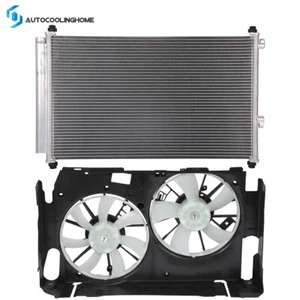 A/C Condenser & Cooling Fan Assembly Kit For 2006 2007 2008 07-2012 Toyota RAV4 - Picture 1 of 1