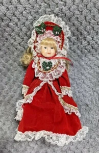 Weihnachten Porzellan schöne Puppe Vintage und gebraucht.  - Bild 1 von 7