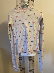 Gap Kids Girls Grey Pajama Set Size 14 - Picture 1 of 5