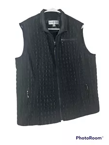 Pendleton Vest Womens Extra Large Black Quilted Full Zip Pockets - Picture 1 of 3