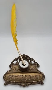 Antikes Gründerzeit Schreibtischset Tintenfass Schreibset um 1890 schön RAR - Bild 1 von 7