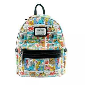 New SESAME STREET Loungefly Cartoon Strip Pop Art Backpack Bag - Picture 1 of 5