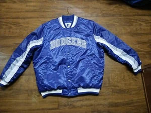 Los Angeles Dodgers Starter MLB Baseball Blue Satin Jacket Sz Adult XXL - Picture 1 of 18