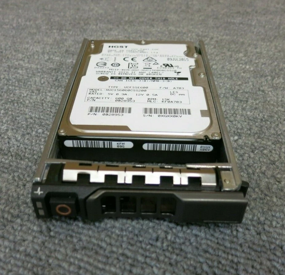 HGST Ultrastar HUC156060CSS200 0B28953 600GB 15000RPM 128MB 2.5" SAS Hard Drive - Image 1 of 4