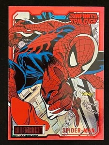 2024 Upper Deck Allegiance Infinity Trilogy Spider-Man Red Rainbow #7 - Picture 1 of 2