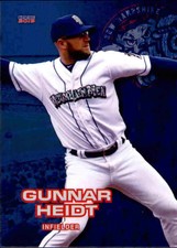 2019 New Hampshire Fisher Cats Choice #10 Gunnar Heidt Murrells Inlet SC Card