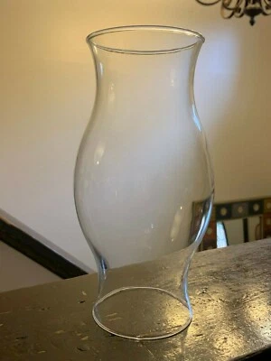 Clear Glass Hurricane Shade Dome Globe Oil Lamp Or Candle Holder 9 7/8" Tall - Image 1 of 4