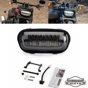 For Harley Fat Bob FXDF 2008-2017 LED Headlight w/ Conversion Extension Bracket - Picture 1 of 8