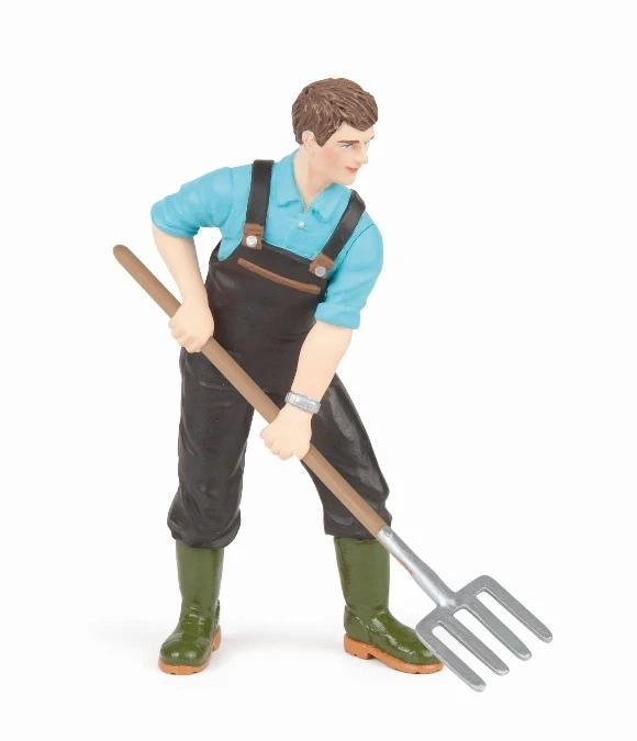 Papo 39216 Gärtner 9 cm Bauernhoftiere