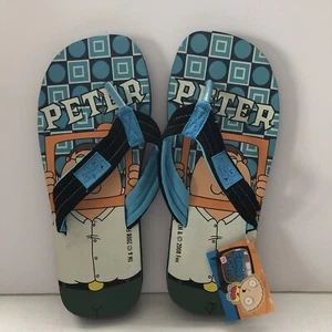 Family Guy Peter Griffin Flip-Flops Mens Size 11 Slides 2008 TV Cartoon NWT New - Picture 1 of 9