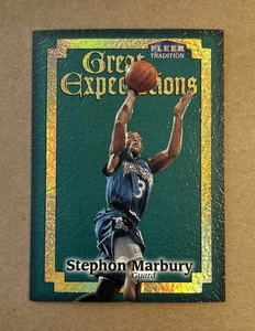 1998-99 Fleer Tradition Great Expectations #8 Stephon Marbury Basketball Karte - Bild 1 von 2