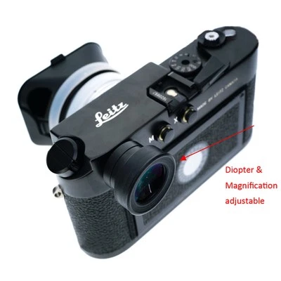 1.1-1.6X Viewfinder Magnifying Amplifier Eyepiece for Leica M3 M6 M8 M9 M9P M MP - Image 1 of 4
