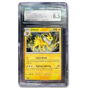 Jolteon 169 Promo Pokemon Card CGC 8.5 Prismatic Evolutions Poster Collection - Picture 1 of 2