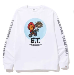 A Bathing Ape BAPE x ET Baby Milo Collab Langarmshirt T-Shirt Größe XL Neu mit Etikett Tasche - Bild 1 von 12