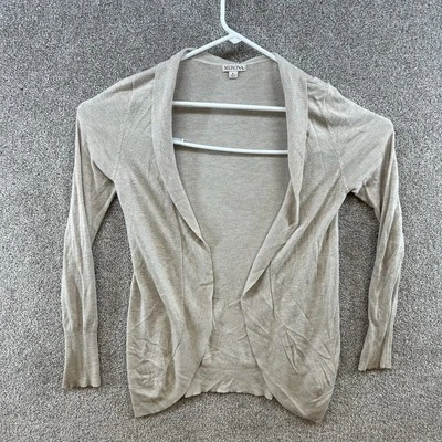 Cárdigan suéter para mujer Merona talla pequeña rosa manga larga frente abierto Foto 1 de 4