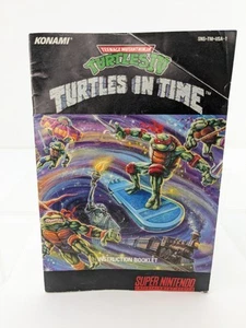 Teenage Mutant Ninja Turtles IV Turtles In Time SNES Super Nintendo MANUAL ONLY - Picture 1 of 7