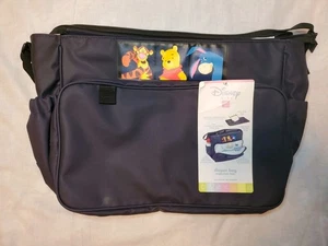 Dolly Disney Baby Winnie the Pooh Navy Blue Diaper Bag Organizer Tote New NWT - Picture 1 of 10