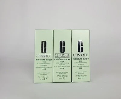 3x Clinique Moisture Surge 100H Auto-Replenishing Hydrator 0.17 fl. oz/ 5 mL ea - Image 1 of 4