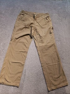 Pantalone da lavoro donna Carhartt Original Fit marrone kaki taglia 12 regular utility - Foto 1 di 8