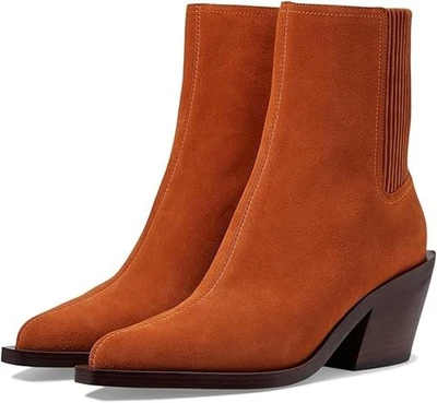 COACH Prestyn Suede Bootie Burnished Amber, Size 9.5 B - Image 1 of 4