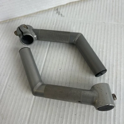 Control Tech Control Stix Silver Bar Ends Welded L-Bend - Image 1 of 4